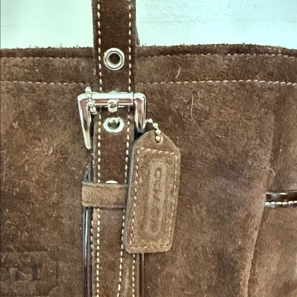 Coach vintage 2005 suede Hampton tote - Picture 3 of 14